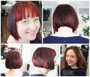 multi tonal red slices