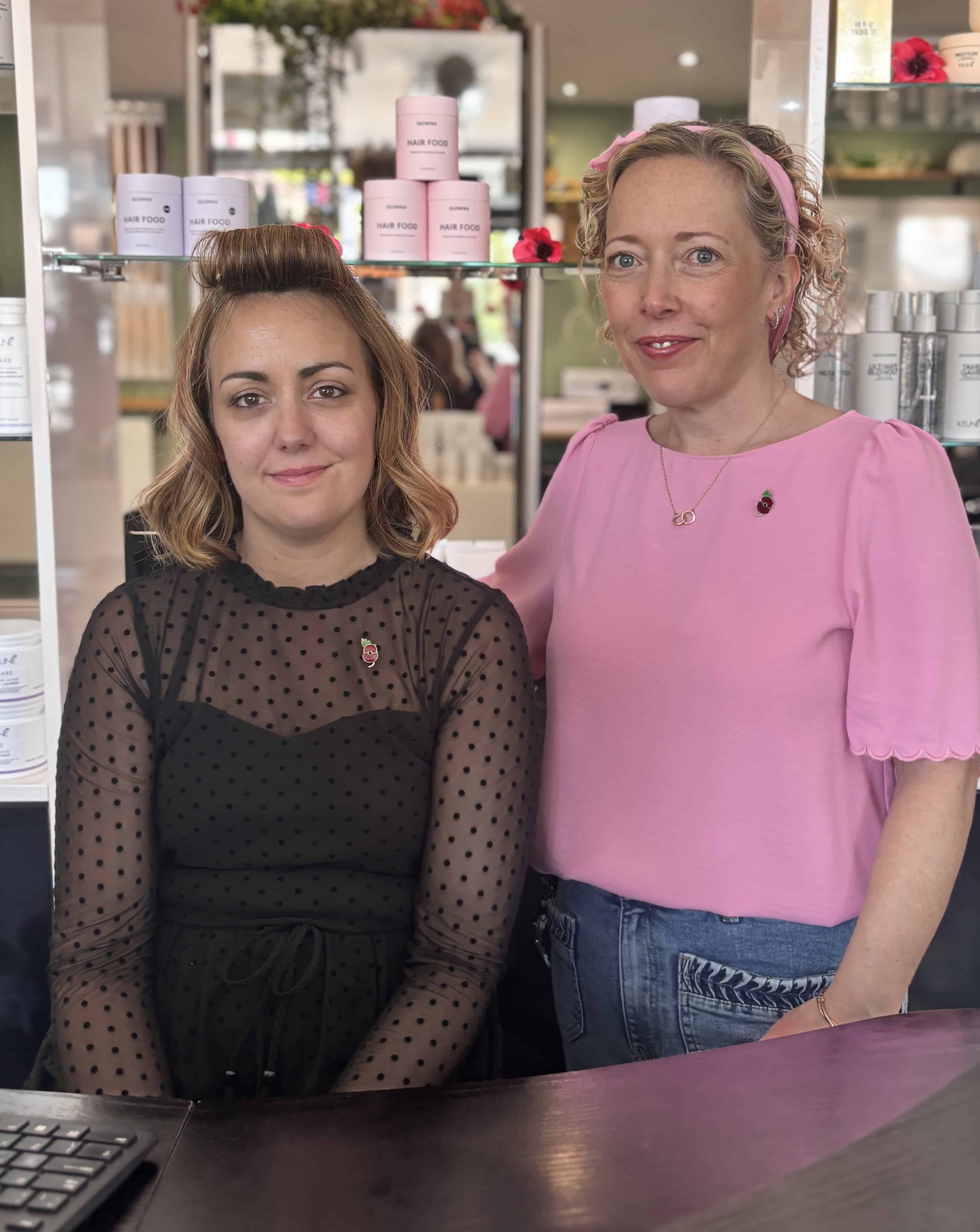 jam hair VE day stacey and jolene